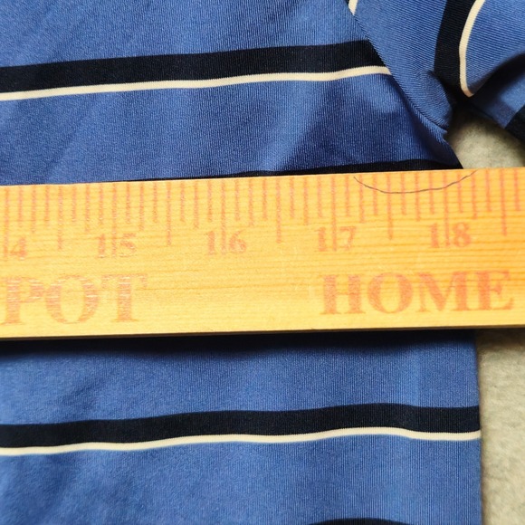 Polo Ralph Lauren Performance Striped Polo Shirt Blue Navy White XL 18-20 Boys - Picture 6 of 8